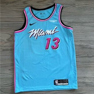 Nike Miami Basketball Jersey - Light Blue and Pink